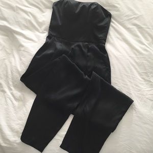 French Connection black strapless jumpsuit NWT